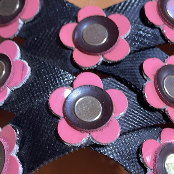 Rachel Comey ACTA SANDAL 🌸 Pink flower flowers Crisscross Size 8 New - Picture 7 of 11